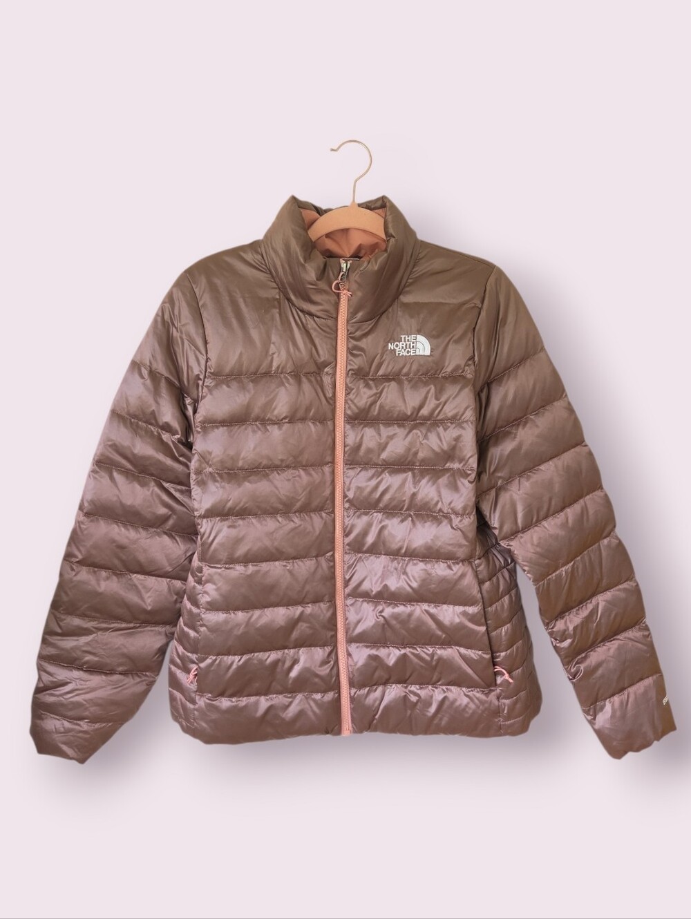The North Face Aconcagua‎ Pink Clay 550 Down Puffer Jacket Size L - Picture 4 of 12